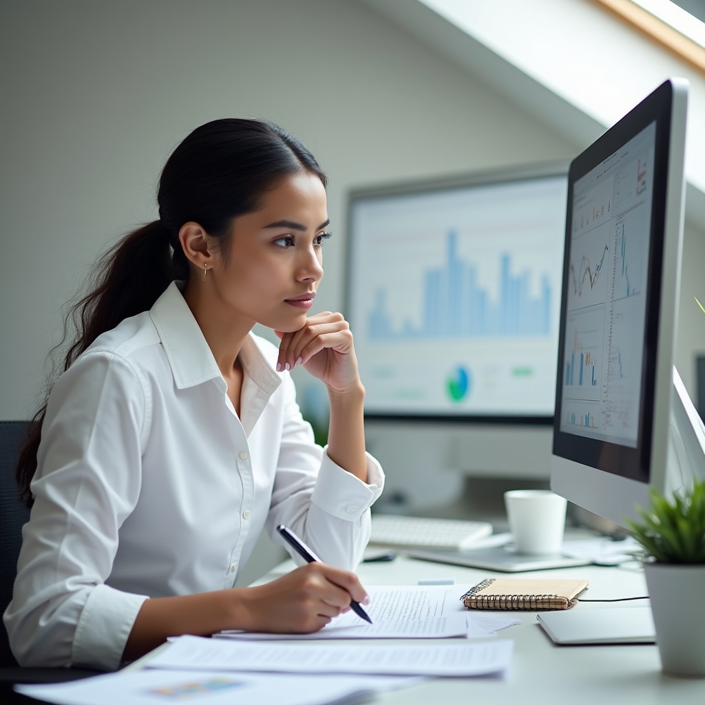 Student studying crowdlending real estate investment concepts